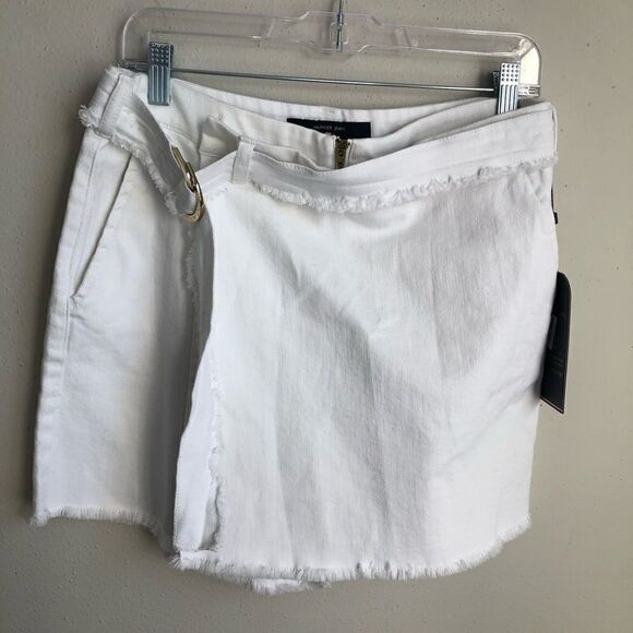 TOMMY HILFIGER St.Tropez Casual White Denim Jean Wrap Skirt Skort NWT - Picture 4 of 11